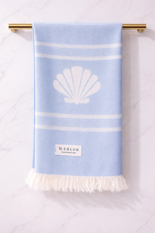 Scallop Bamboo Bath Towel