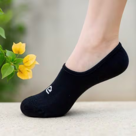 Bamboo No Show Socks Black