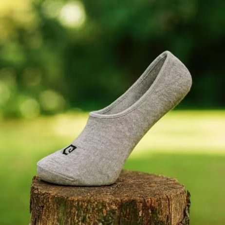 Bamboo No Show Socks Grey